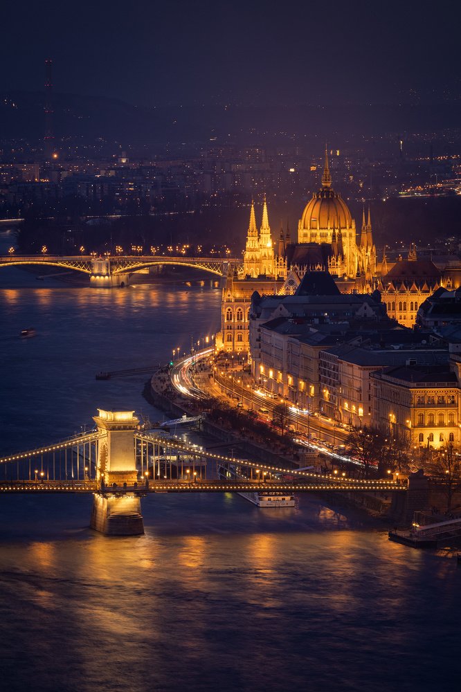 Budapest in night