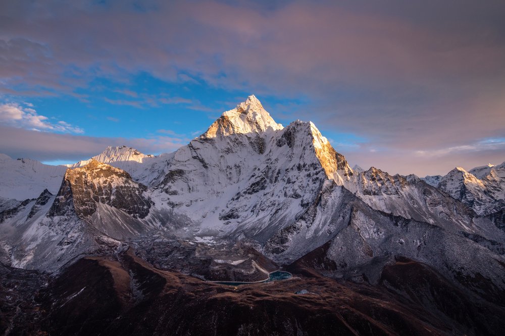 Mount Ama-Dablam at Sunset