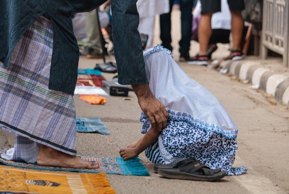 Her Grandfather's foot touching