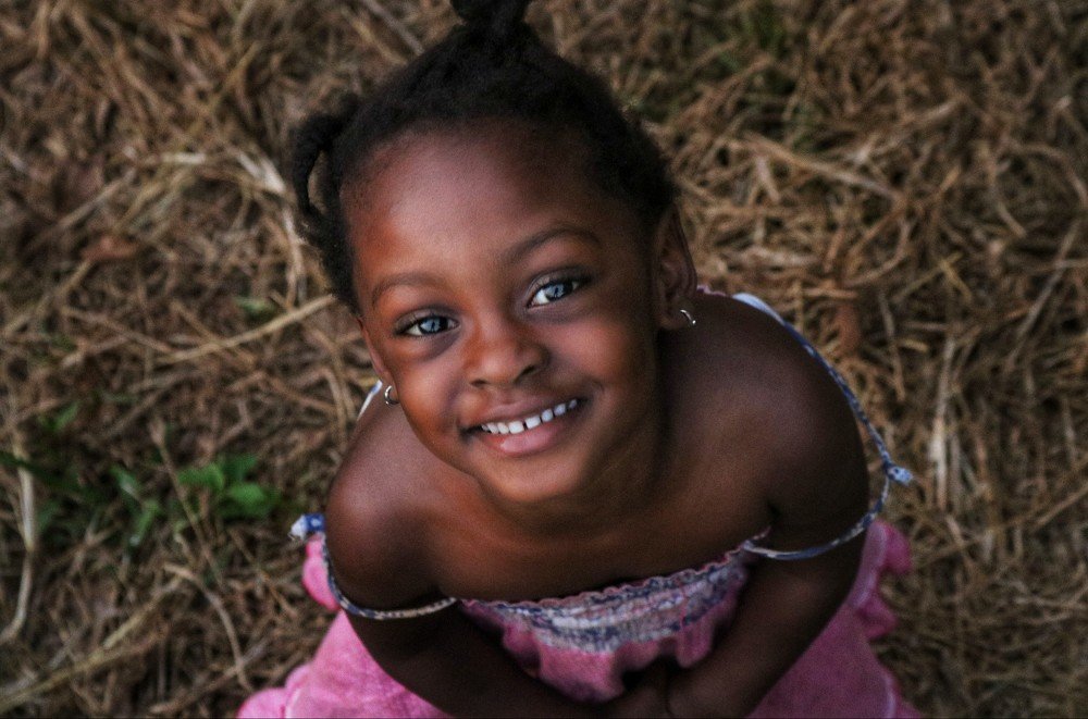 Happy African child.