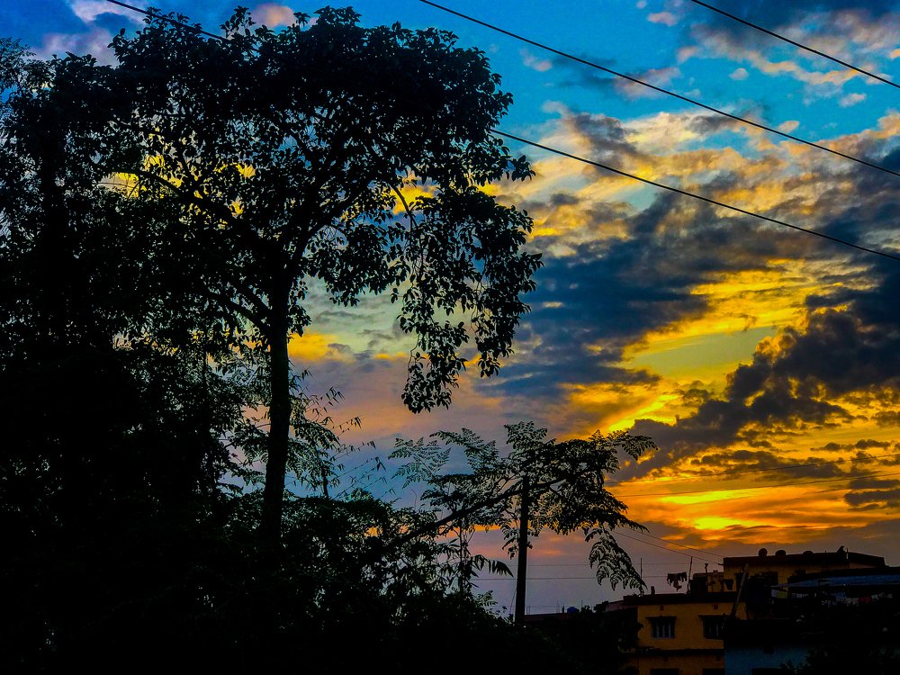 The evening glaze