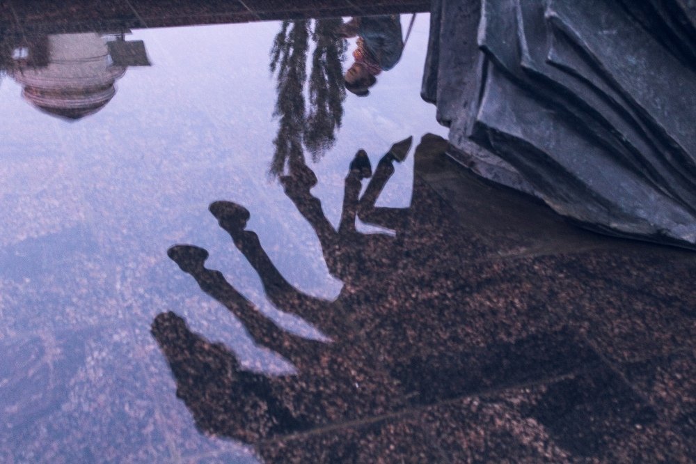 walking in my shadow