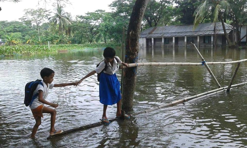 Education life of water logging area