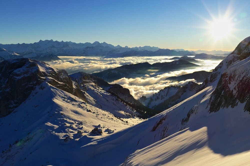 Over clouds