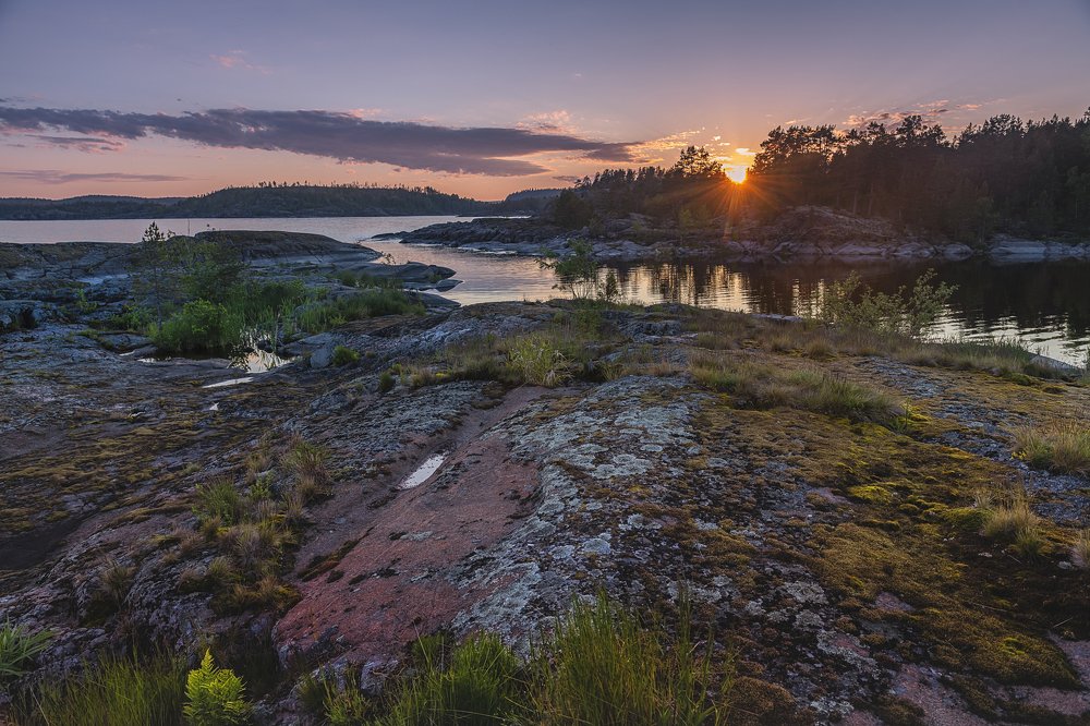 Вечерние краски Ладоги.