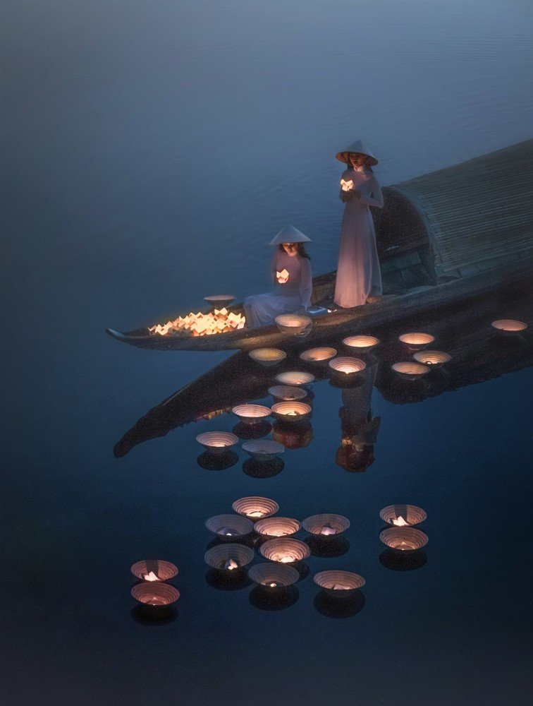 Foggy Night with Lantern