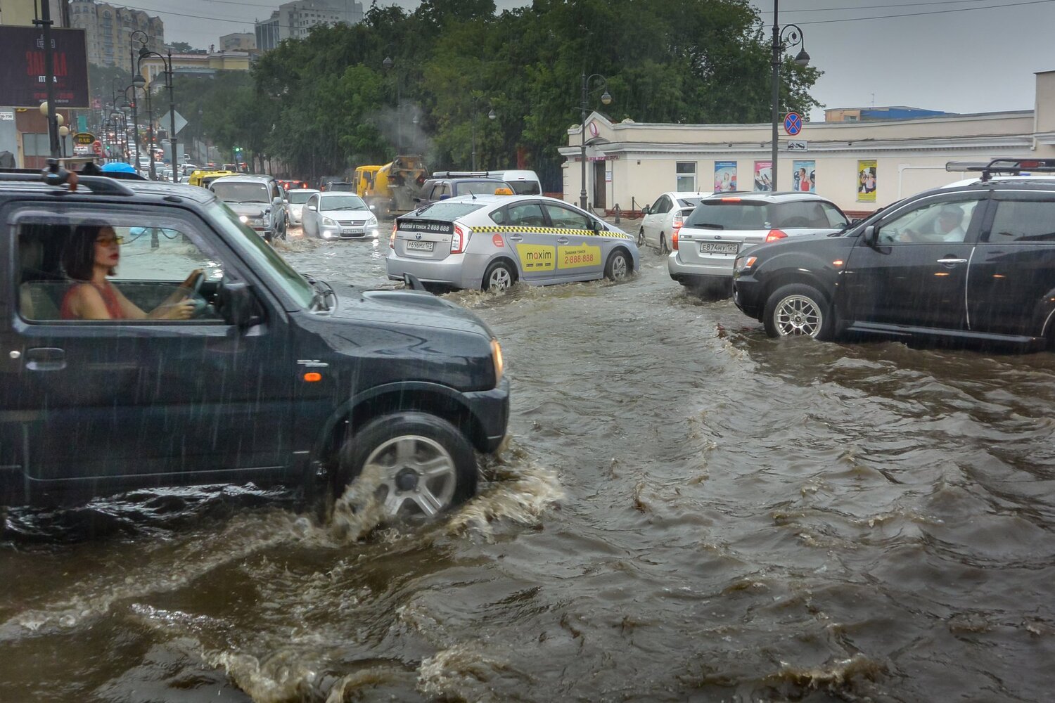 Городские улицы.