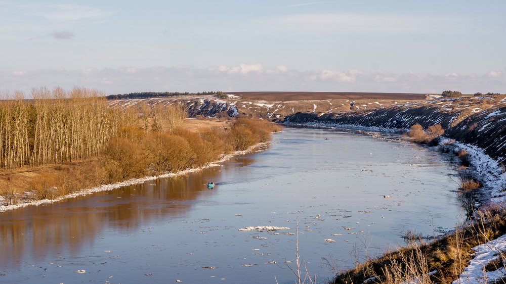 На реке Быстрая Сосна.