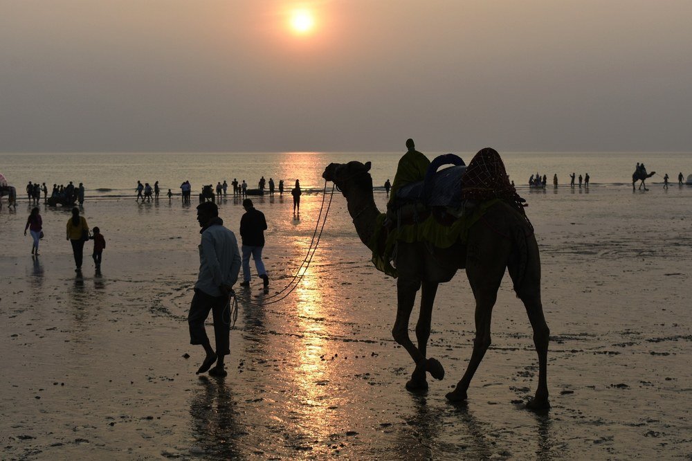 Walk on Mandvi Beach