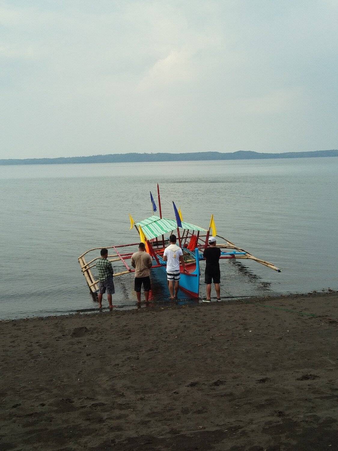 Fishing boat by the seashore