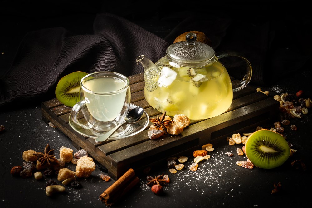 Чай с киви и бадьяном