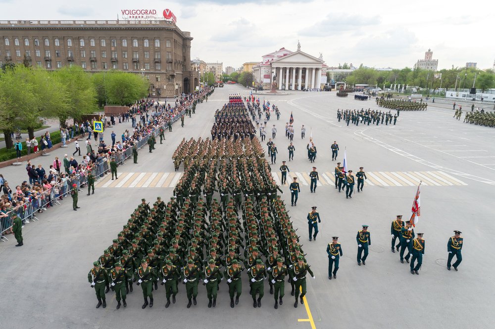 Репетиция парада Победы в Волгограде