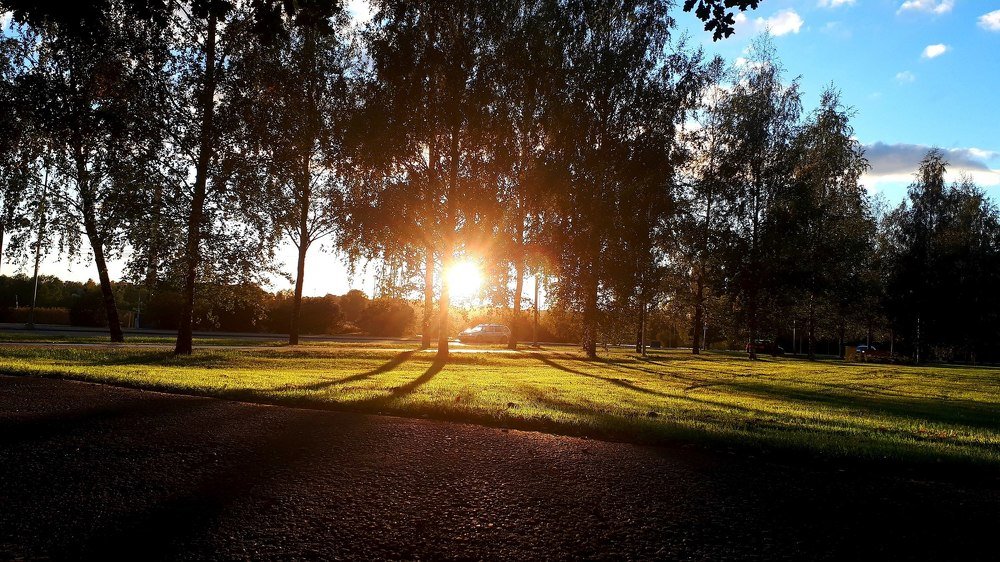 The shadows are always behind the sun.