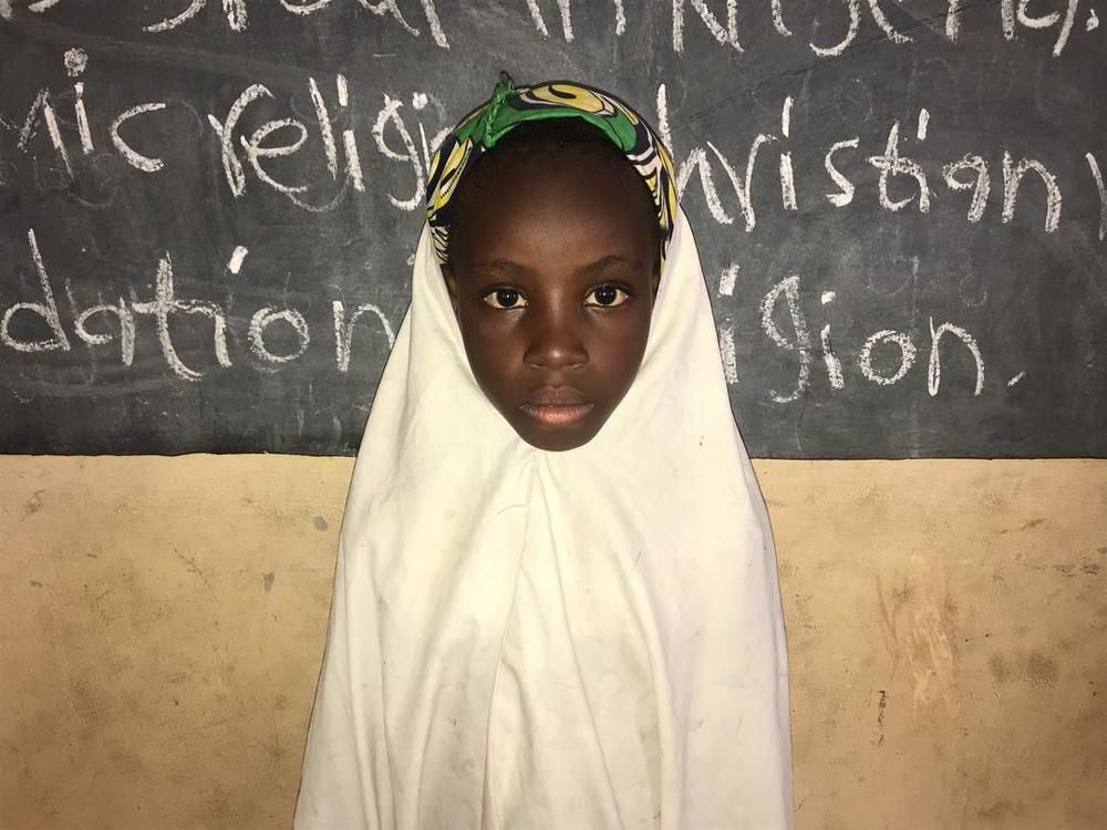 Innocent look on an orphan