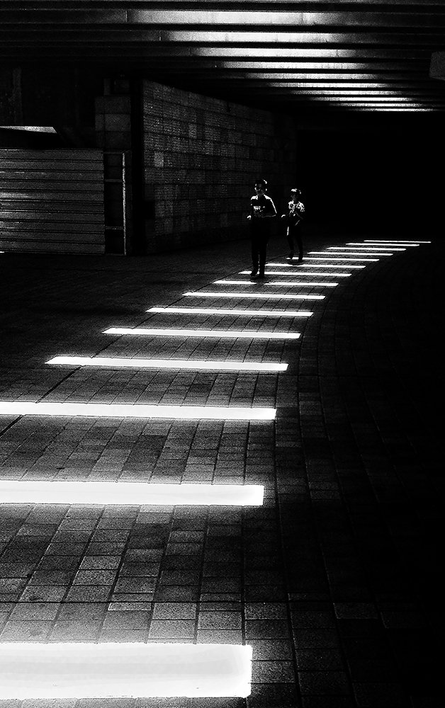 playing in the shadow