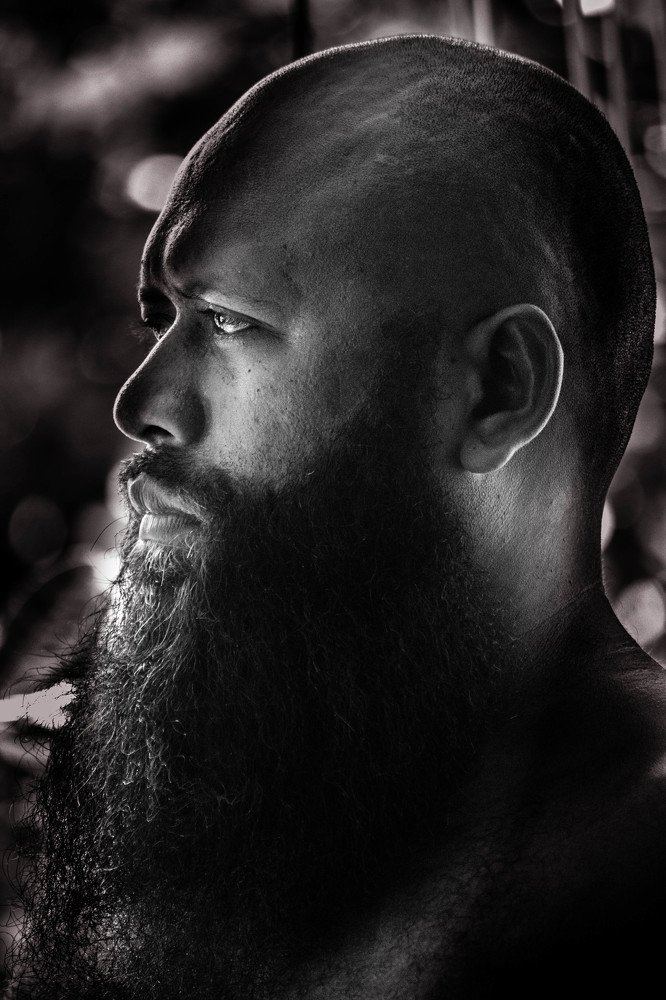 Portrait of a beard man.
