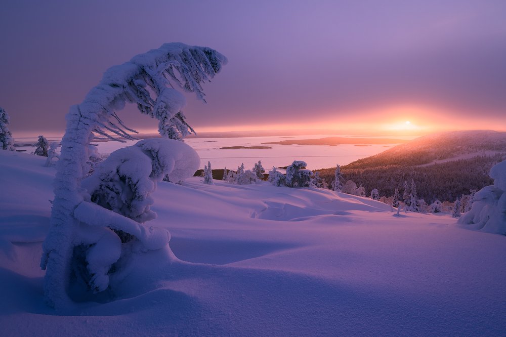 Закат в Кольском Полуостров