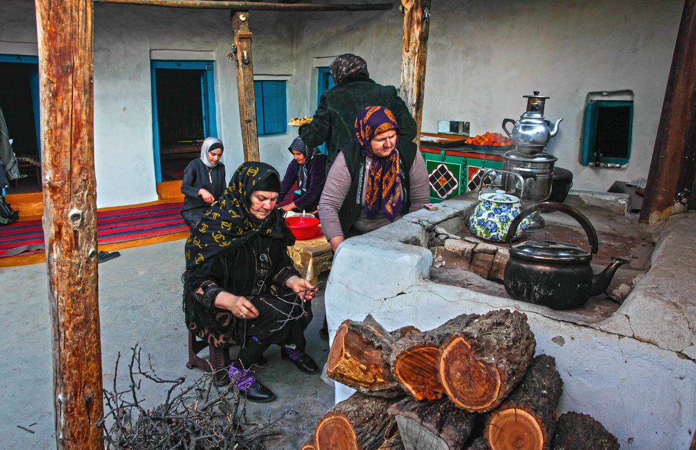 Жители горного аула Чирката..