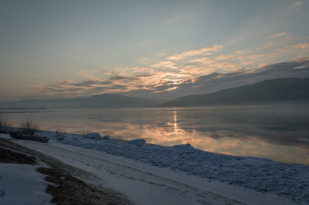 Зима на Волге.