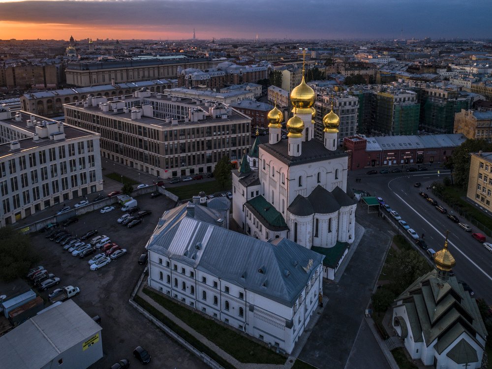 Закат у Федоровского храма