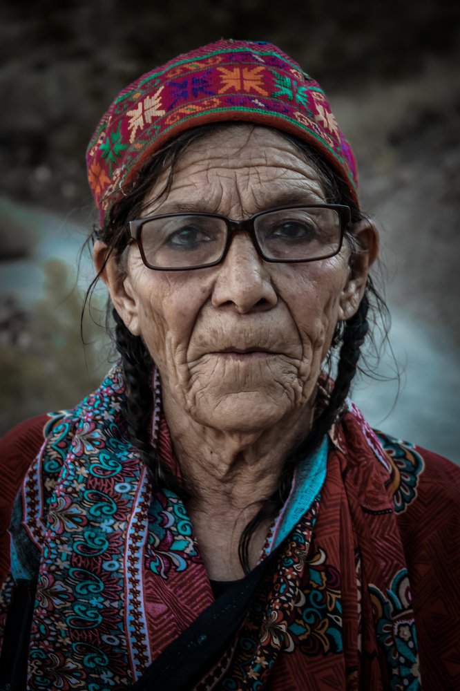 Old woman from mountains