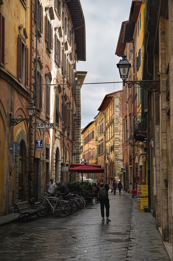 A street of old Pisa. Italy.