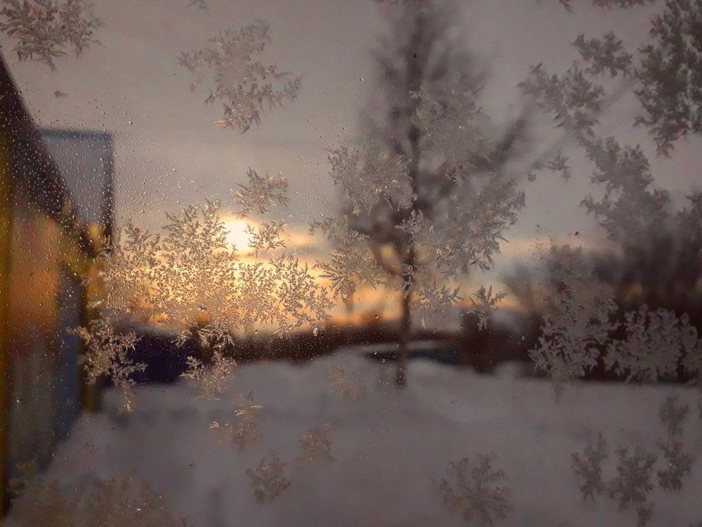 рисунок на стекле