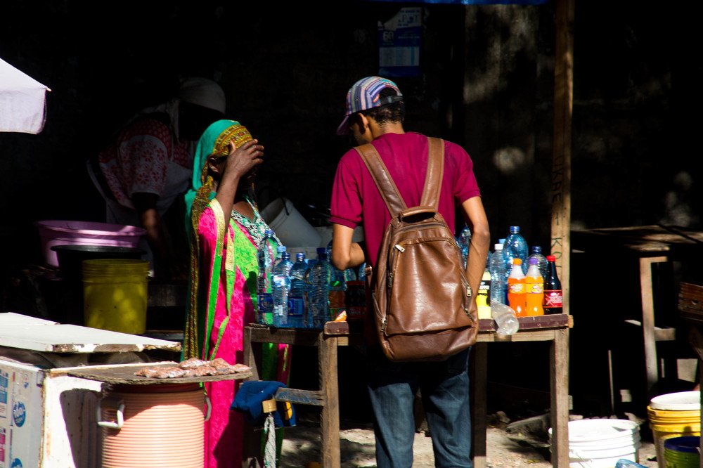 Local trader in Tanzania