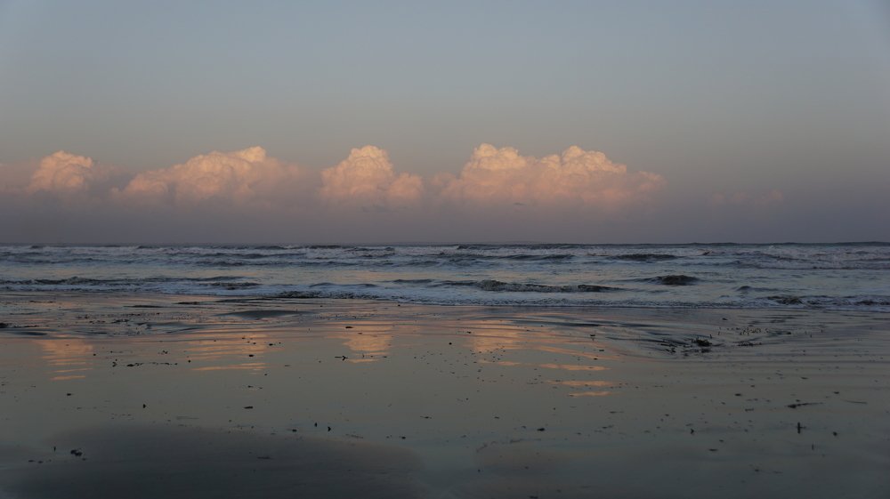 Larnaca Cyprus - Sunset on the sea shore