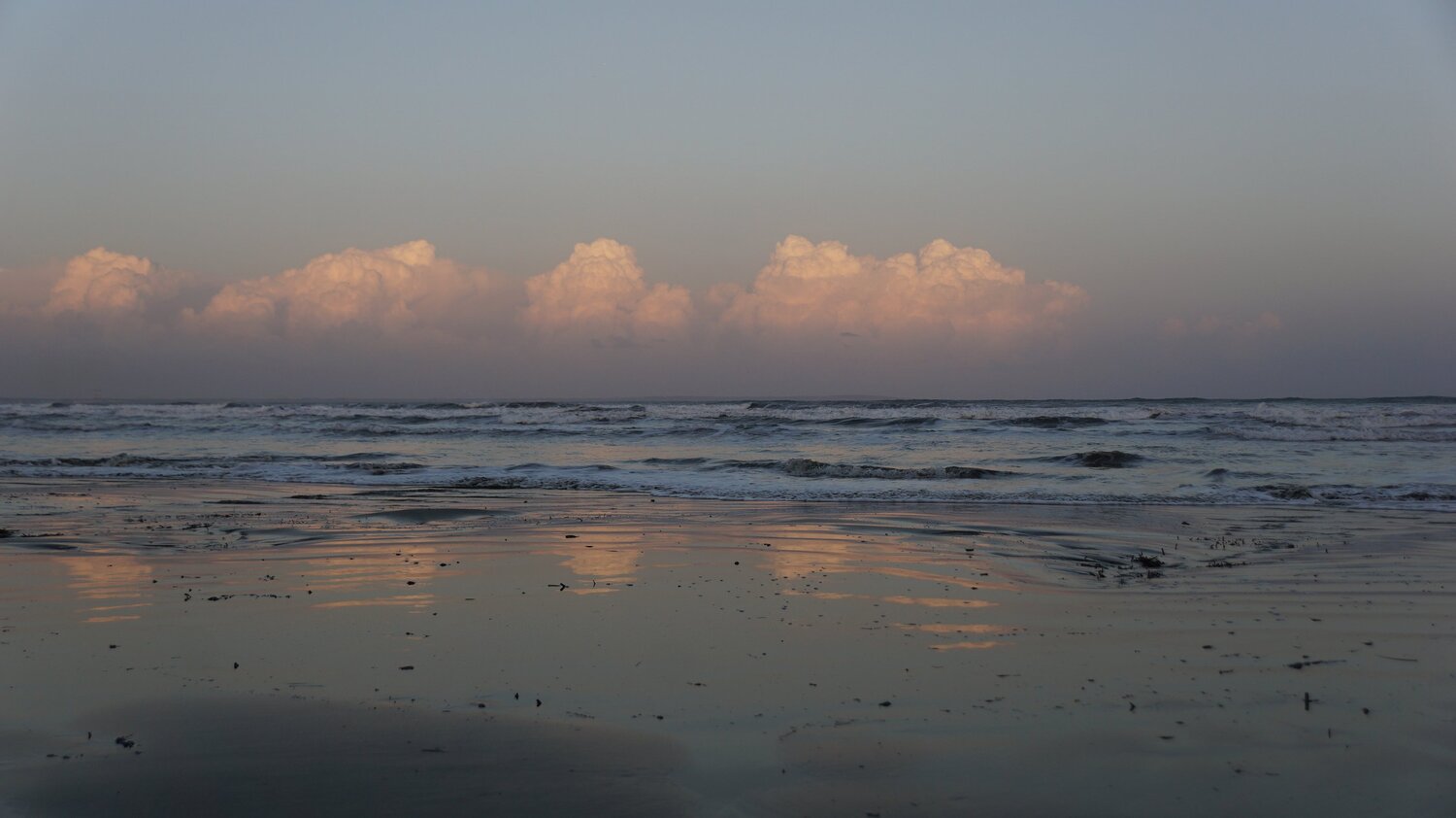 Larnaca Cyprus - Sunset on the sea shore