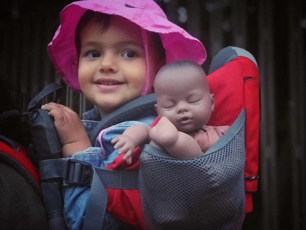 Motherhood, color, smile