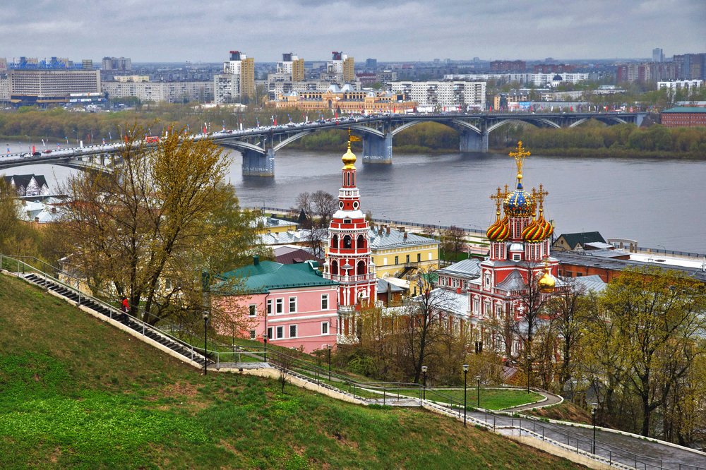 Nizhny Novgorod two banks of the Oka