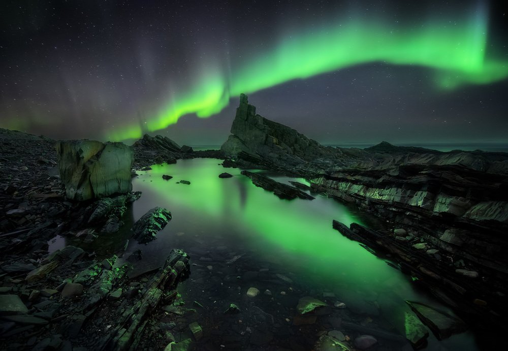 Ночь на полуострове Рыбачий.