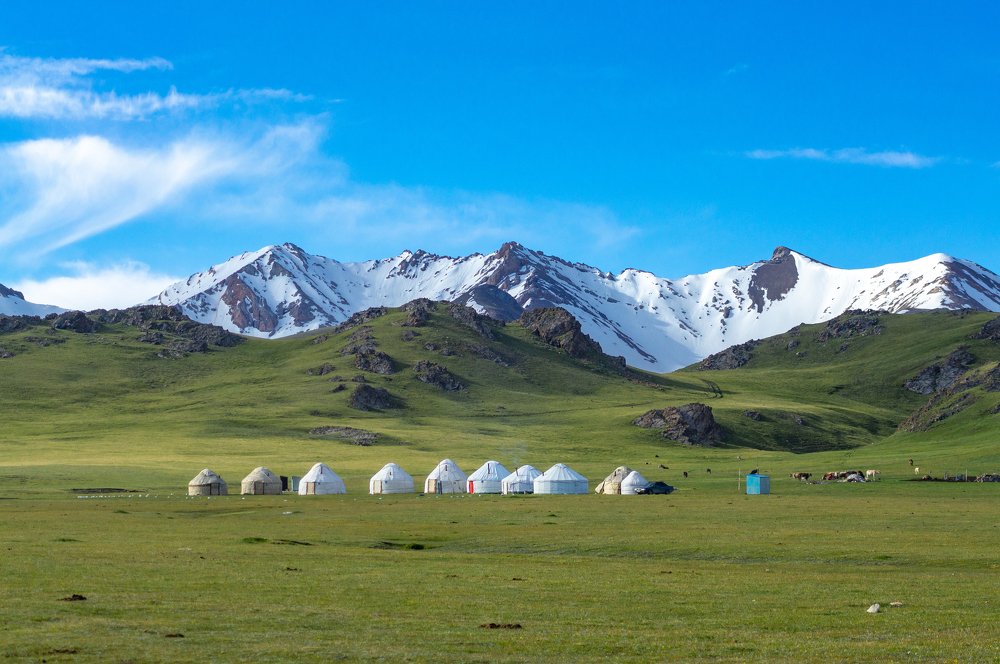 Летняя стоянка кочевников