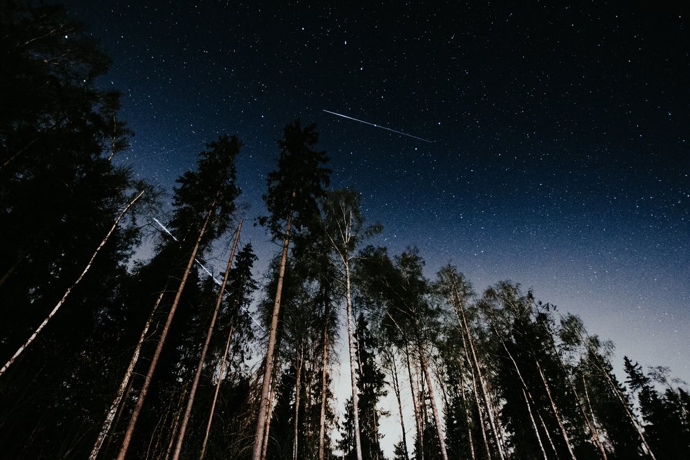 Метеор и самолет