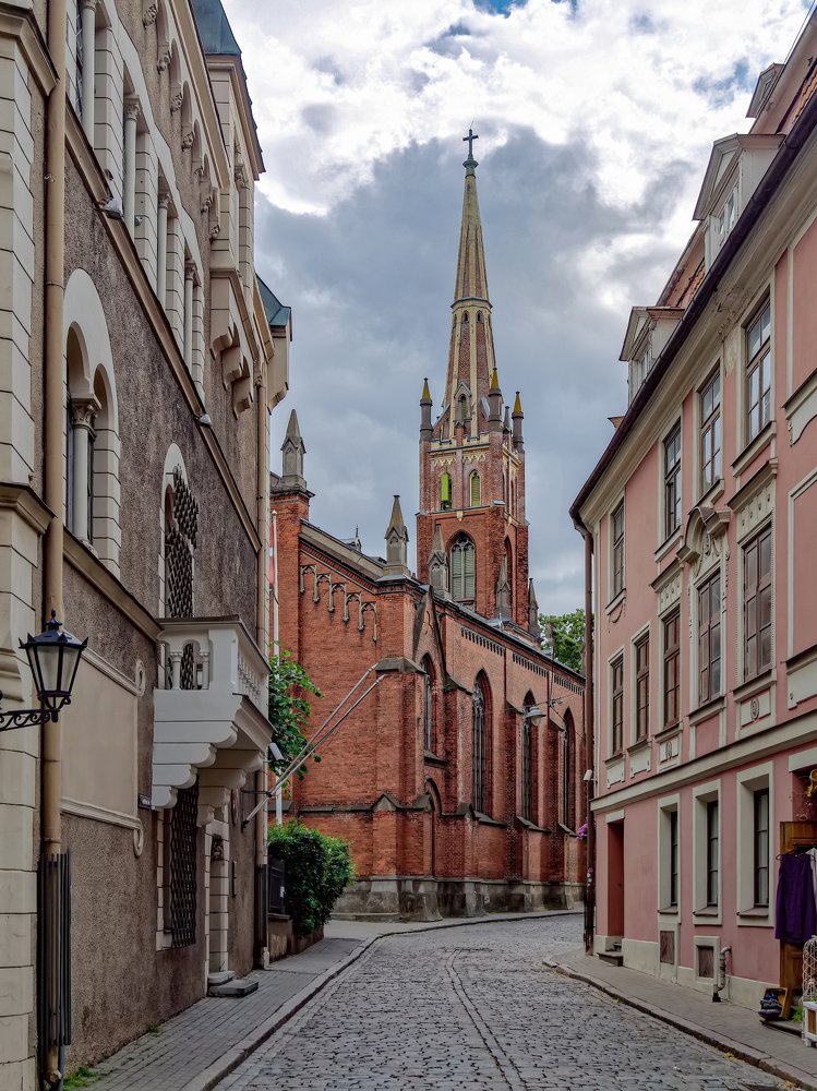 Anglicanu street. Riga. Latvia