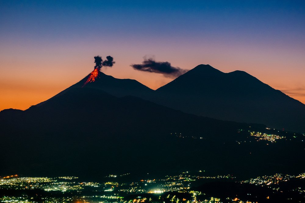 ERUPTION OVER THE CITY