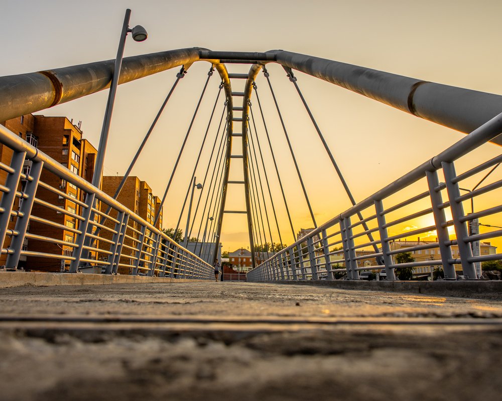 Николаевский мост на закате