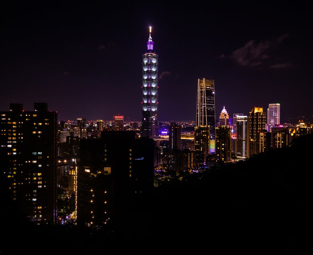 Taipei 101 at night