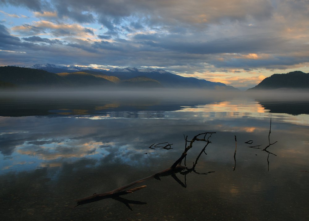 Вечер на Телецком.