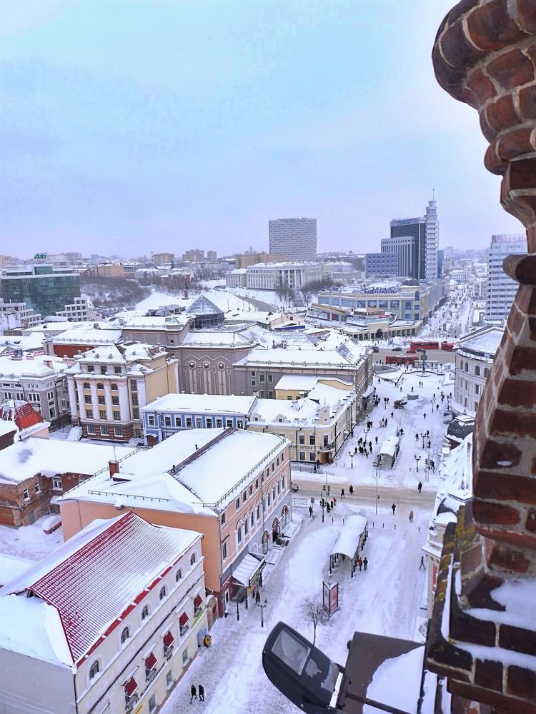 Вид с Богоявленской колокольни.