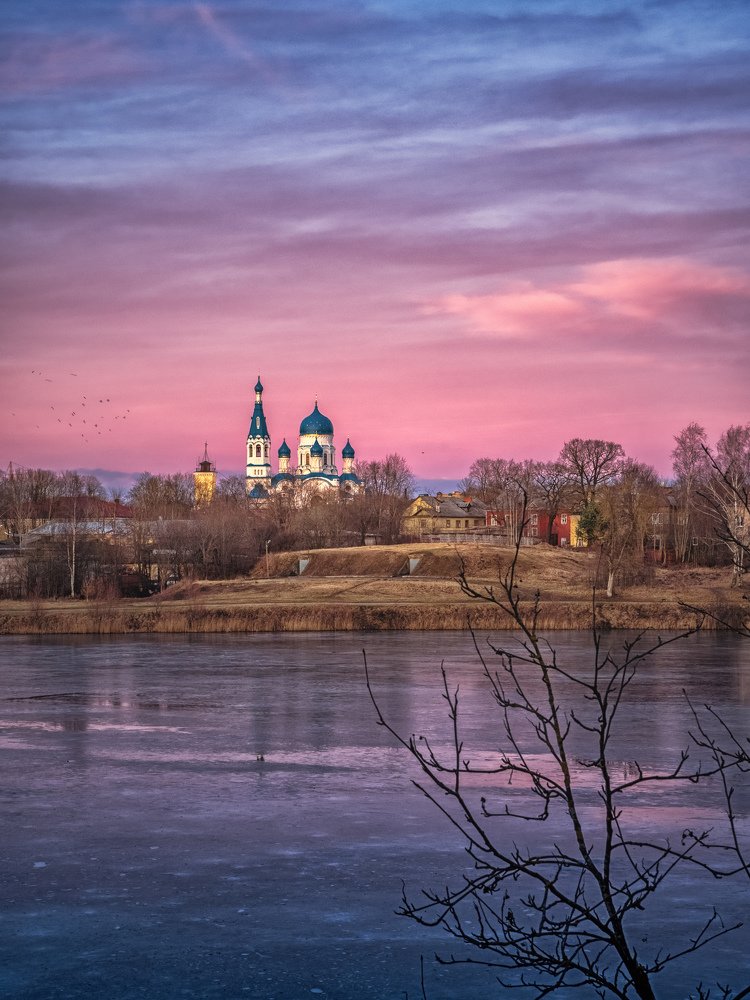 Покровский собор, Гатчина. Цвета января.
