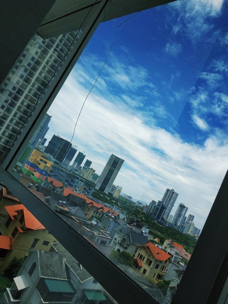 Outside the window