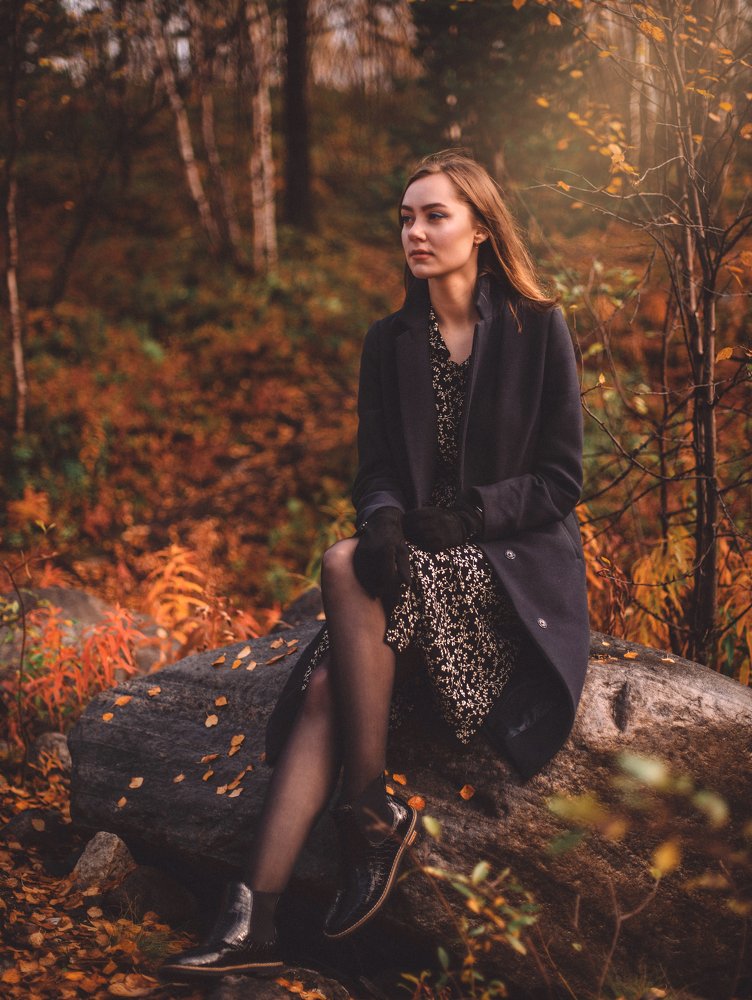 В осеннем лесу