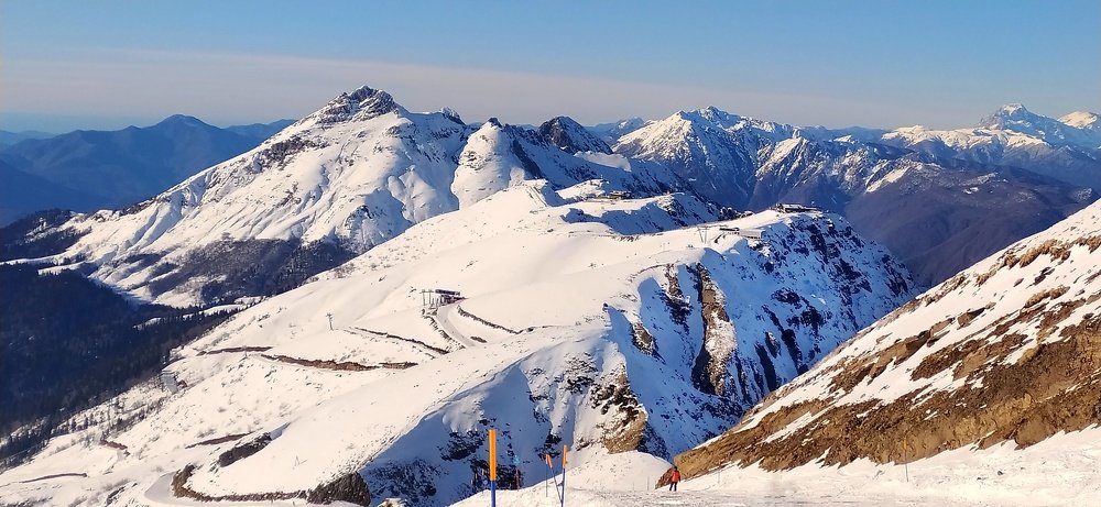 С трасс Роза Хутор