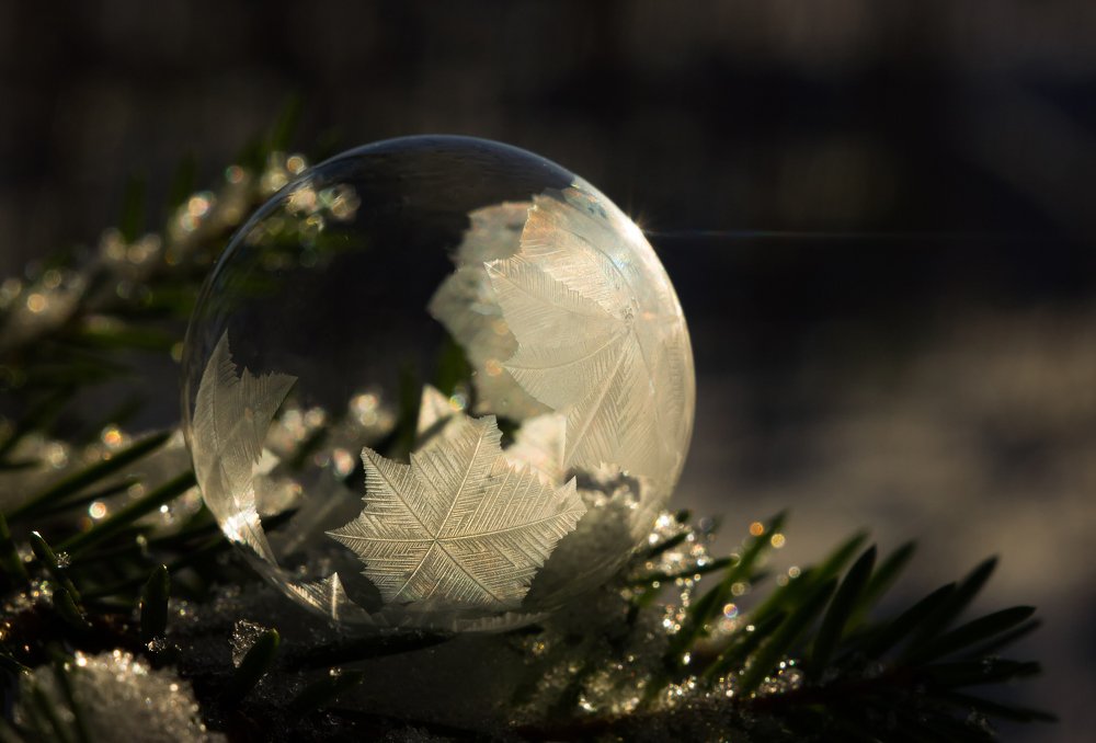 Мороз рисует.