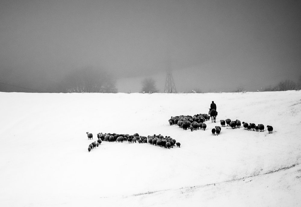 There is no easy  way to home through snow.