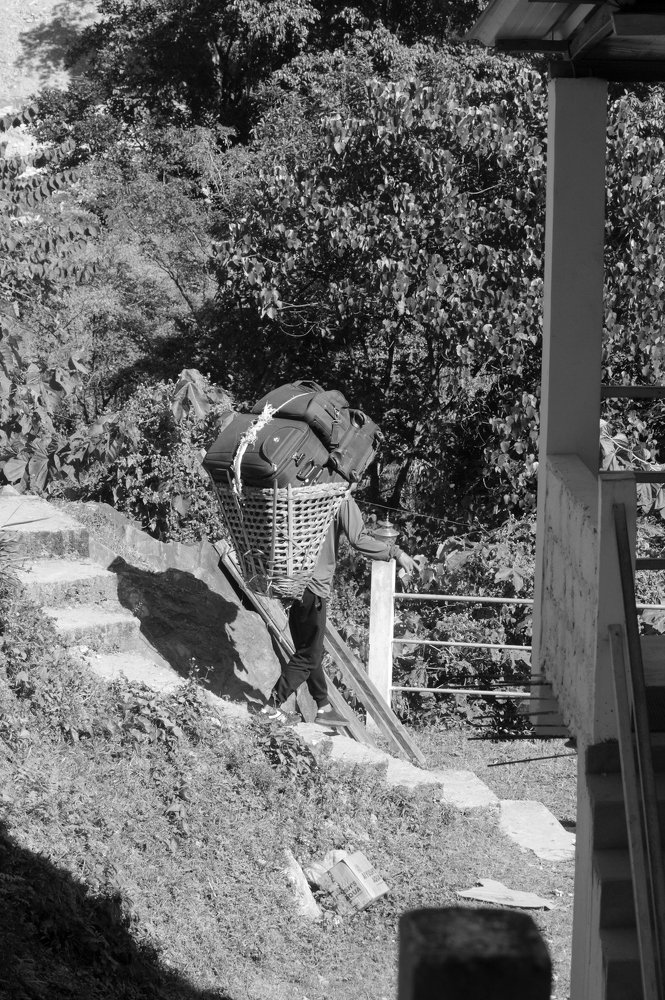 Left behind the shadow of load.