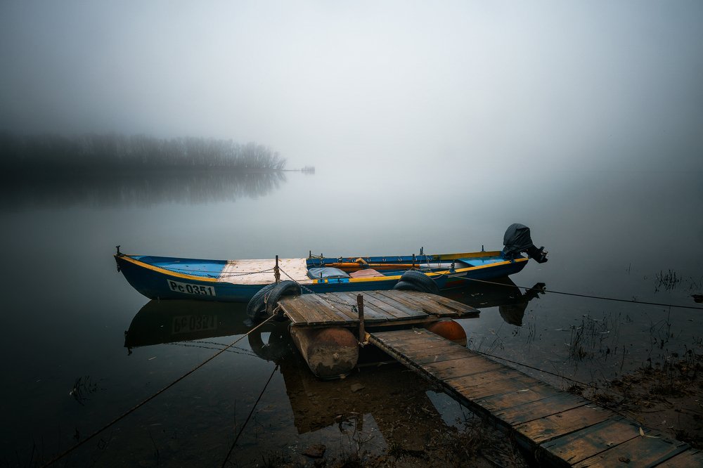 Foggy day on the Danube