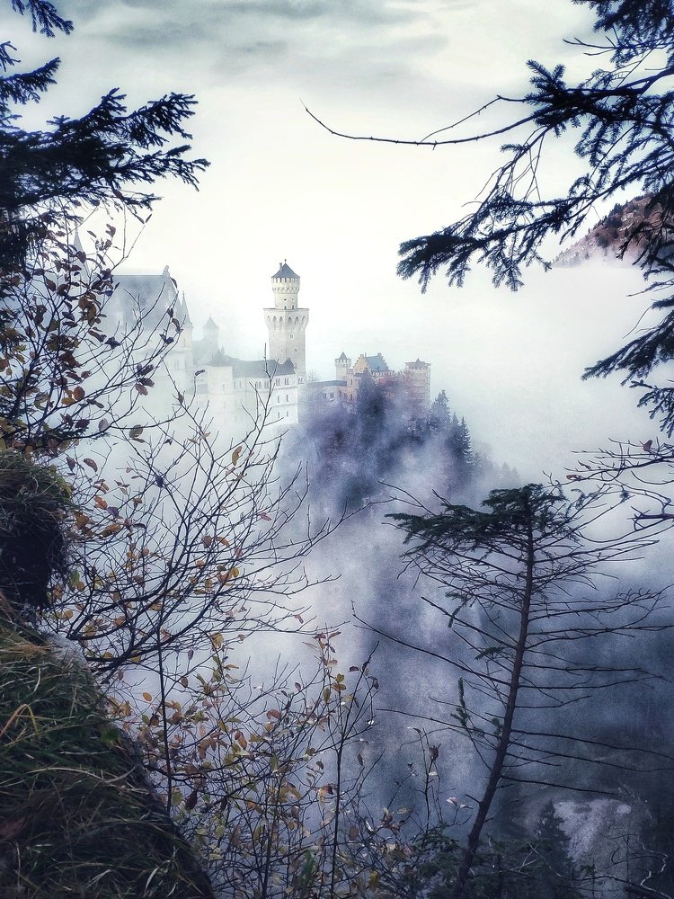 There is a castle on a cloud